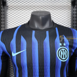Camiseta Fútbol Inter Milan Primera Equipación Versión Jugador Manga Larga 2025-2026