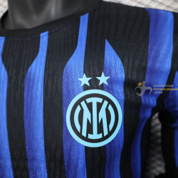 Camiseta Fútbol Inter Milan Primera Equipación Versión Jugador Manga Larga 2025-2026