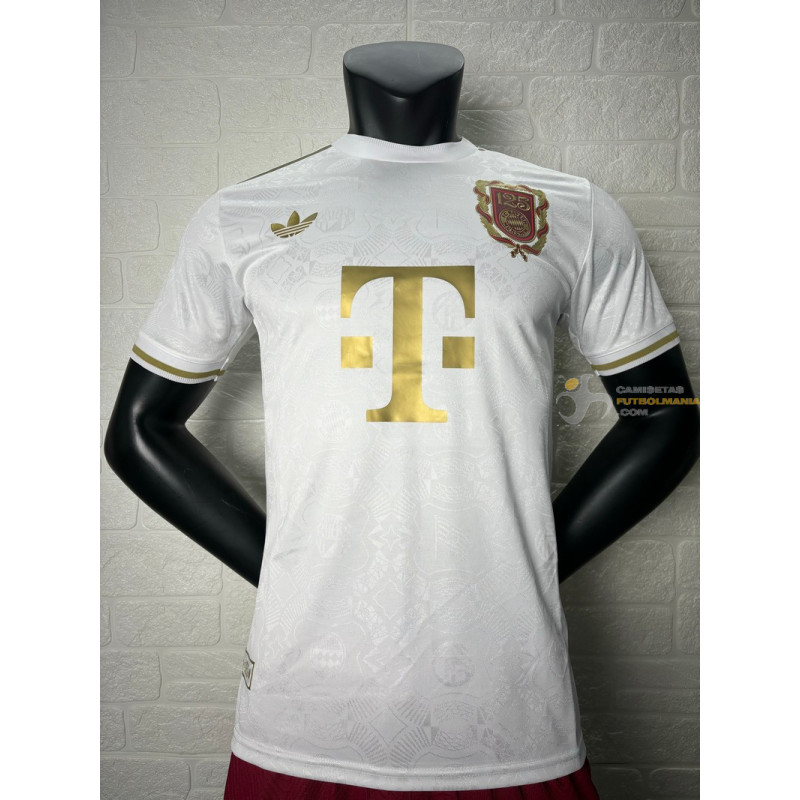 Camiseta Fútbol Bayern Munich 125 Aniversario Blanca Z Versión Jugador 2025-2026