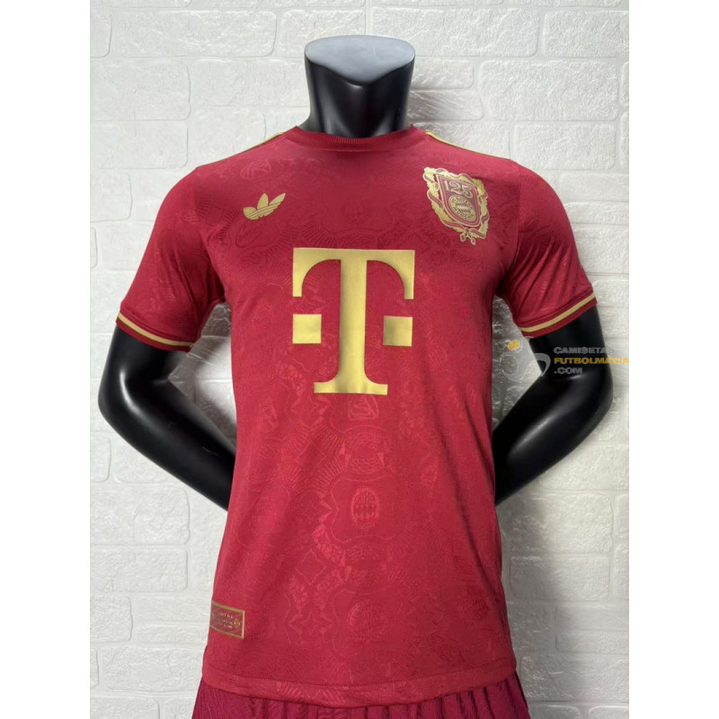 Camiseta Fútbol Bayern Munich 125 Aniversario Roja Versión Jugador 2025-2026