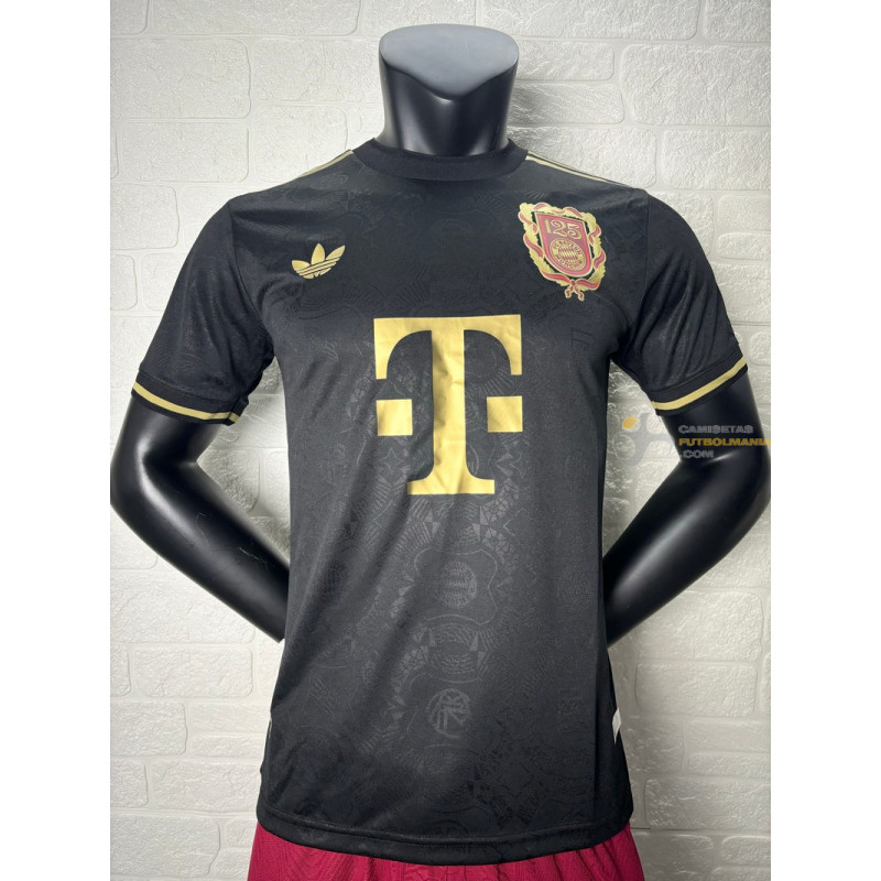 Camiseta Fútbol Bayern Munich 125 Aniversario Negra Versión Jugador 2025-2026