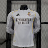 Camiseta Fútbol Real Madrid Primera Equipación Versión Jugador Manga Larga 2025-2026