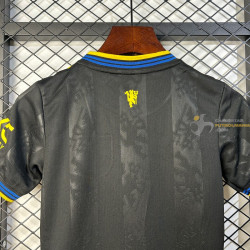 Camiseta y Pantalón Fútbol Niños Manchester United Tercera Equipación 2025-2026