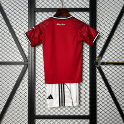 Camiseta y Pantalón Fútbol Niños Manchester United Primera Equipación 2025-2026