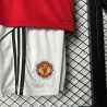 Camiseta y Pantalón Fútbol Niños Manchester United Primera Equipación 2025-2026