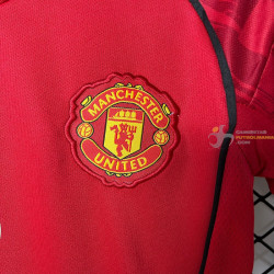 Camiseta y Pantalón Fútbol Niños Manchester United Primera Equipación 2025-2026