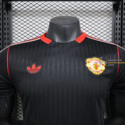Camiseta Fútbol Manchester United Edición Black Icons Versión Jugador 2025-2026