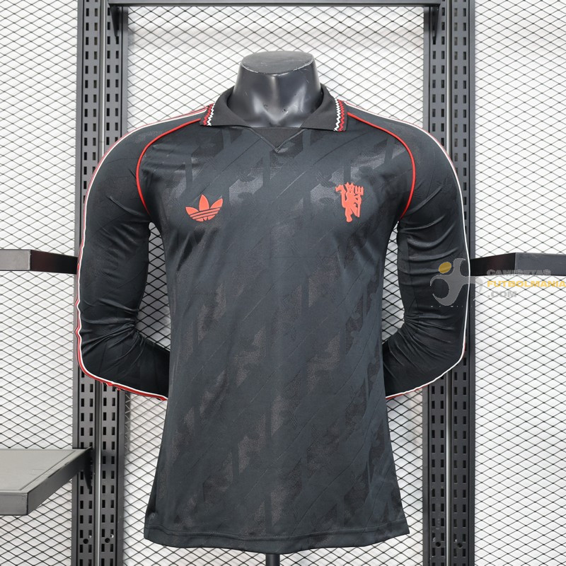 Camiseta Fútbol Manchester United Edición Black Devil Versión Jugador 2025-2026