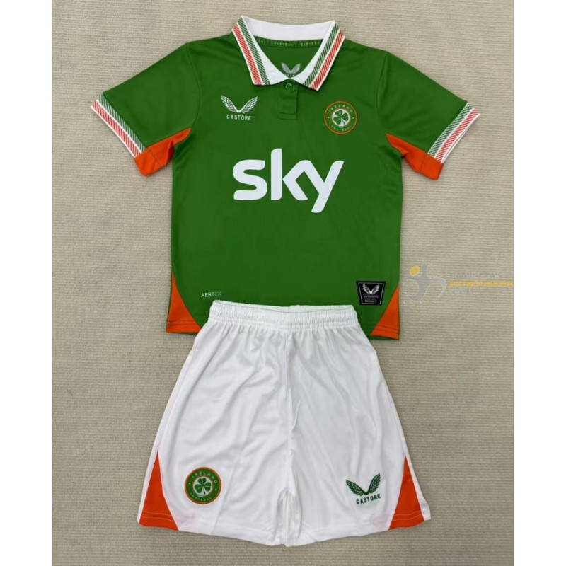 Camiseta y Pantalón Niños Irlanda Primera Equipación 2025