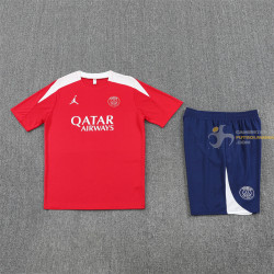 Camiseta y Pantalón Niños Paris Saint-Germain Entrenamiento Rojo 2025