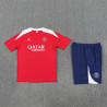 Camiseta y Pantalón Niños Paris Saint-Germain Entrenamiento Rojo 2025