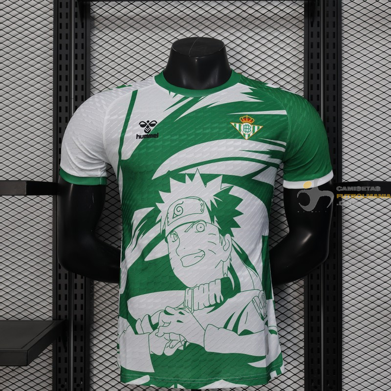Camiseta Fútbol Betis Edición Especial Naruto Shippuden Versión Jugador 2025