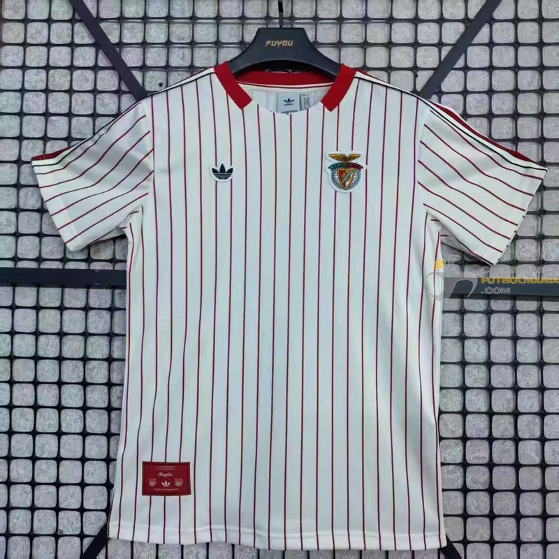 Camiseta Fútbol Benfica Edición Vintage Blanca 2025-2026