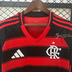 Camiseta Fútbol Flamengo Primera Equipación Manga Larga 2025-2026