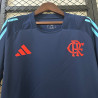 Camiseta Fútbol Flamengo Entrenamiento Azul Oscuro 2025-2026