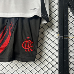 Camiseta y Pantalón Niños Flamengo Segunda Equipación 2025-2026