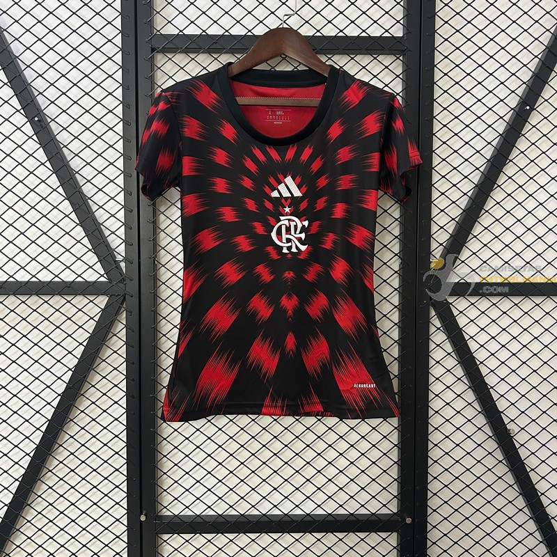 Camiseta Fútbol Mujer Flamengo Calentamiento 2025-2026