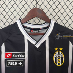 Camiseta Fútbol Juventus Negra Retro Clásica 2000-2001