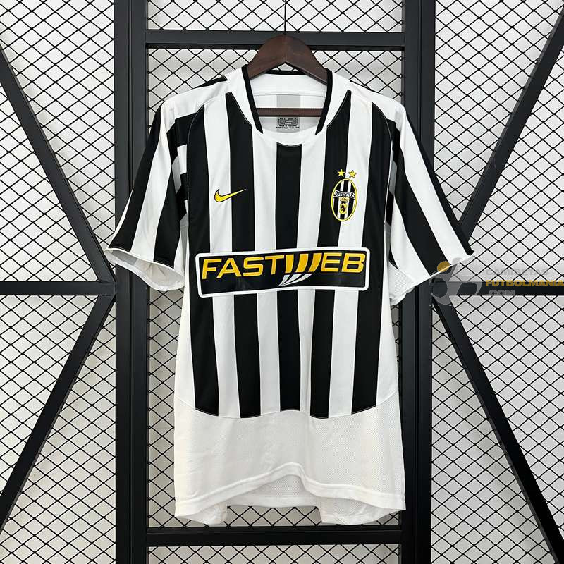 Camiseta Fútbol Juventus Primera Equipación Retro Clásica 2003-2004