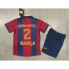 Camiseta y Pantalón Niños Barcelona Travis Scott Primera Equipación Skeleton Retro 2000-2001