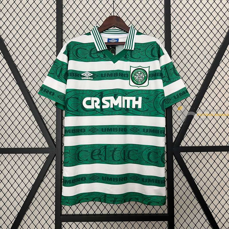 Camiseta Fútbol Celtic de Glasgow Primera Equipación Retro Clásica 1995-1997