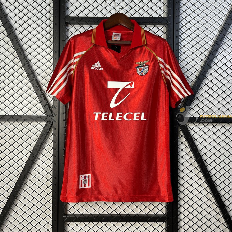 Camiseta Fútbol Benfica Primera Equipación Retro Clásica 1998-1999