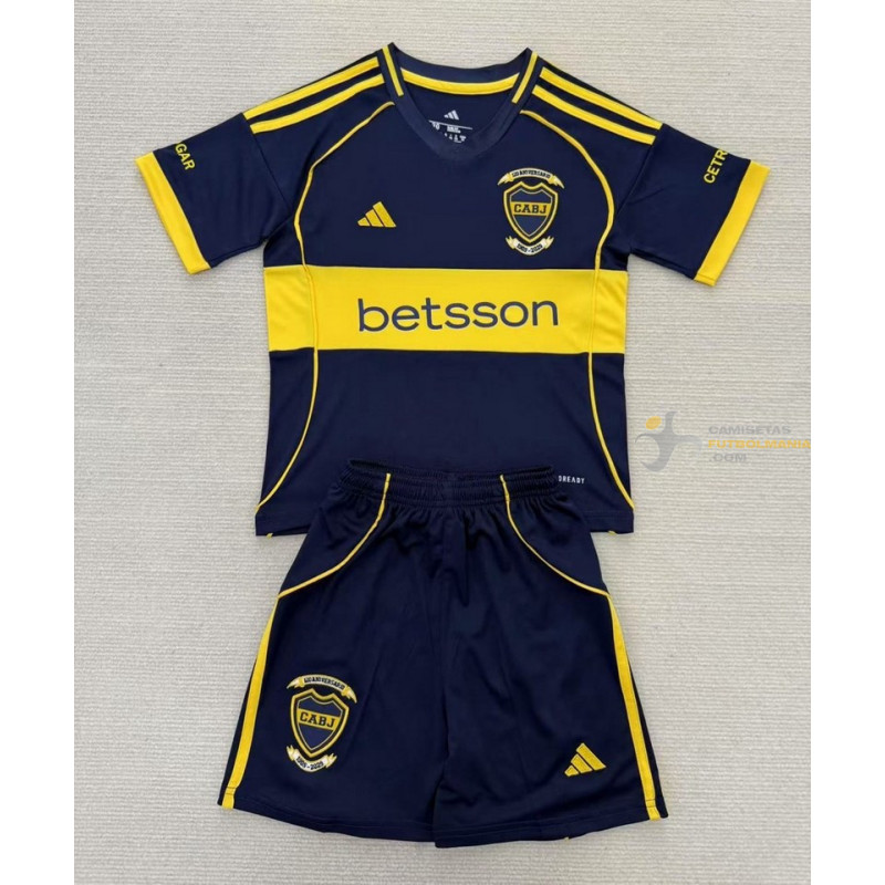 Camiseta y Pantalón Niños Boca Juniors Primera Equipación 2025-2026
