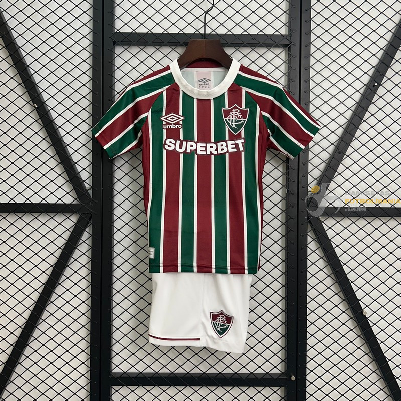 Camiseta y Pantalón Niños Fluminense Primera Equipación 2025-2026