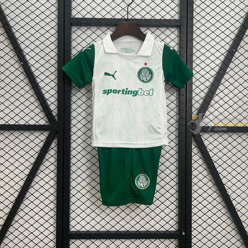 Camiseta y Pantalón Niños Palmeiras Segunda Equipación 2025-2026