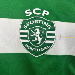 Camiseta y Pantalón Fútbol Niños Sporting de Lisboa Primera Equipación 2025-2026