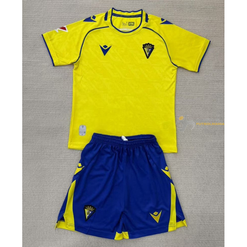 Camiseta y Pantalón Niños Cádiz Primera Equipación 2025-2026