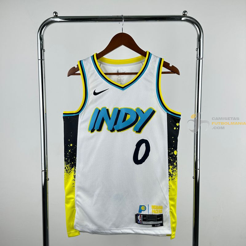 Camiseta NBA Tyrese Haliburton 0 Indiana Pacers 2025