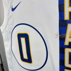 Camiseta NBA Tyrese Haliburton 0 Indiana Pacers City Edition 2020