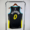 Camiseta NBA Tyrese Haliburton 0 Indiana Pacers Negra 2025