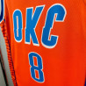 Camiseta NBA Jalen Williams 8 Oklahoma City Thunder Naranja 2025