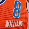 Camiseta NBA Jalen Williams 8 Oklahoma City Thunder Naranja 2025