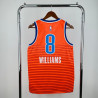 Camiseta NBA Jalen Williams 8 Oklahoma City Thunder Naranja 2025