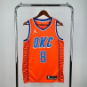 Camiseta NBA Jalen Williams 8 Oklahoma City Thunder Naranja 2025