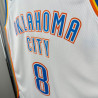 Camiseta NBA Jalen Williams 8 Oklahoma City Thunder Blanca 2025