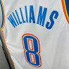 Camiseta NBA Jalen Williams 8 Oklahoma City Thunder Blanca 2025