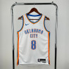 Camiseta NBA Jalen Williams 8 Oklahoma City Thunder Blanca 2025