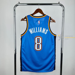 Camiseta NBA Jalen Williams 8 Oklahoma City Thunder Azul 2025