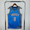 Camiseta NBA Jalen Williams 8 Oklahoma City Thunder Azul 2025