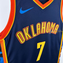 Camiseta NBA Chet Holmgren 7 Oklahoma City Thunder Azul 2025