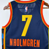 Camiseta NBA Chet Holmgren 7 Oklahoma City Thunder Azul 2025
