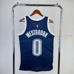 Camiseta NBA Russell Westbrook 0 Oklahoma City Thunder 2015
