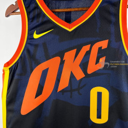 Camiseta NBA Russell Westbrook 0 Oklahoma City Thunder 2025