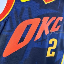 Camiseta NBA Shai Gilgeous-Alexander 2 Oklahoma City Thunder 2025
