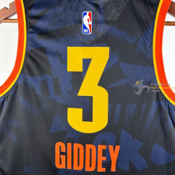 Camiseta NBA Josh Giddey 3 Oklahoma City Thunder 2025