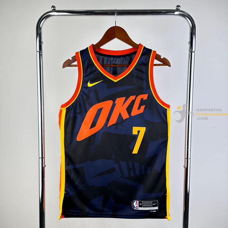 Camiseta NBA Chet Holmgren 7 Oklahoma City Thunder 2025